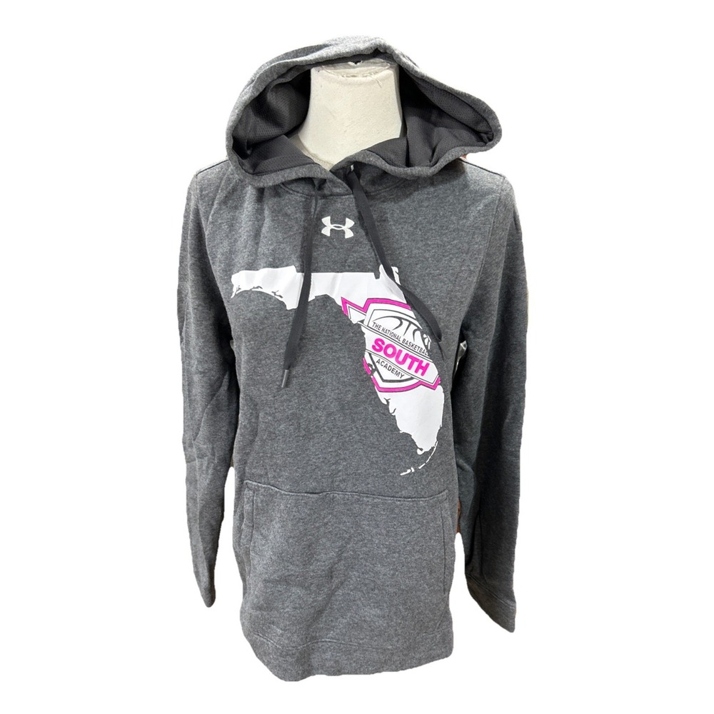 Under Armour women's hoodie Coldgear Florida Sweater S Gray Basketball Pullover